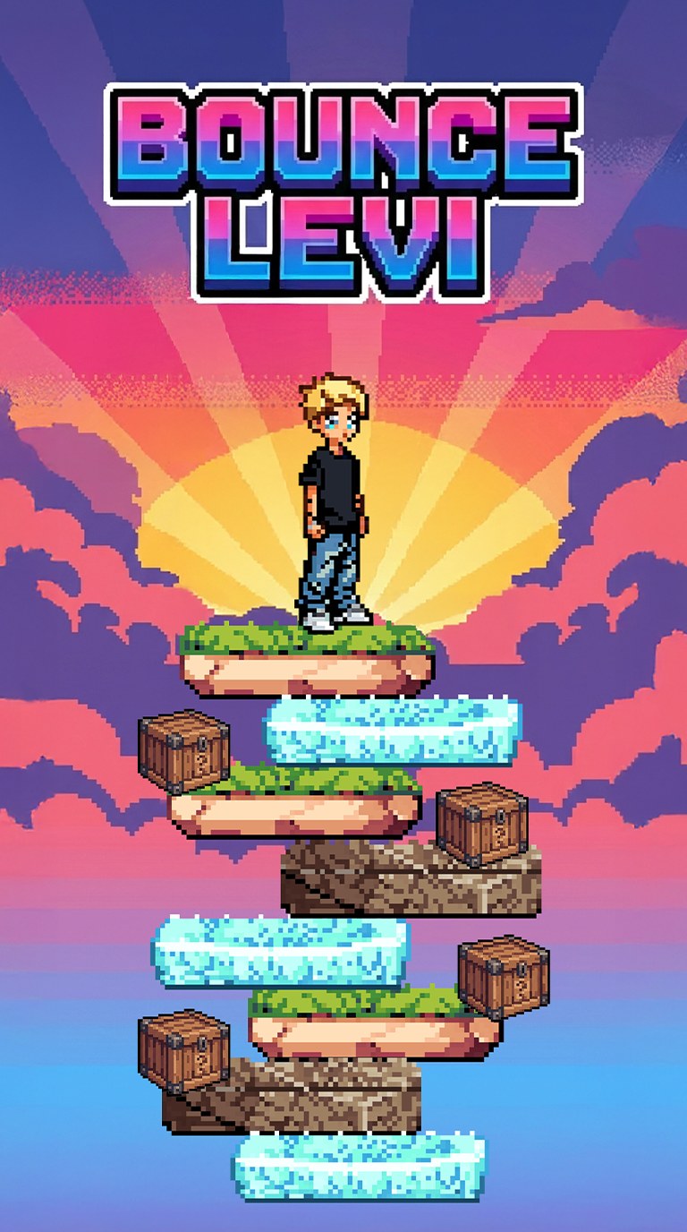 Bounce Levi game title screen