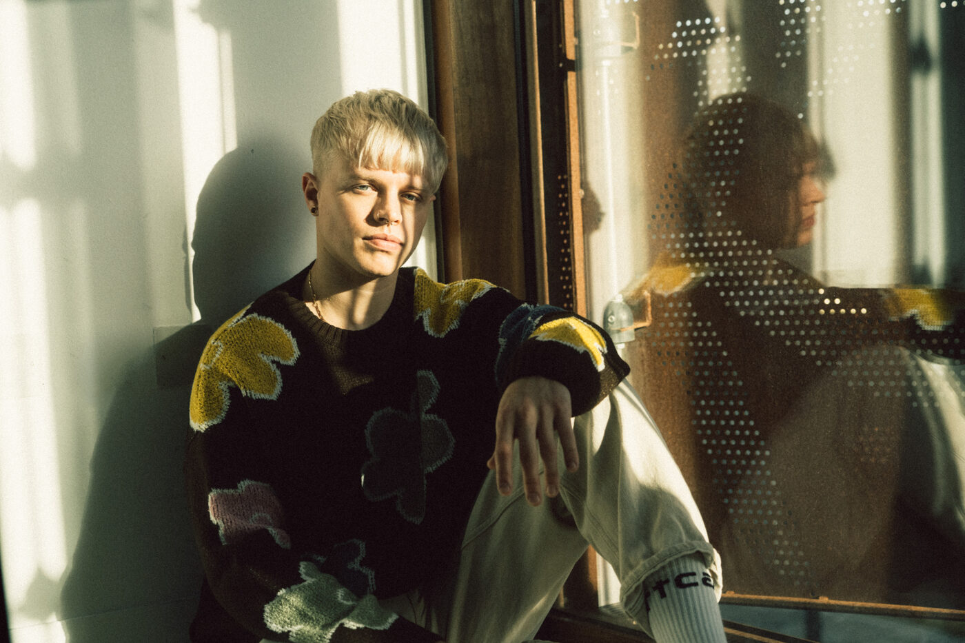 Beux Levi by a window, editorial styling
